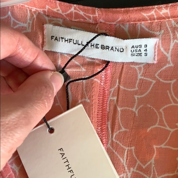 NWT Faithful The Brand Fran Midi Dress in Maurie Floral Print,V-Neck,Sz 4(S) - Picture 15 of 16